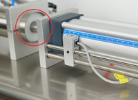 Machine de remplissage semi-automatique pour liquides et pâtes industrielles, petite quantité, 10-100 ml, pour cosmétiques et boissons