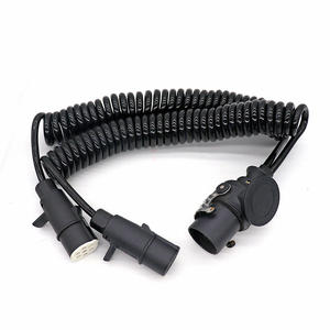 Adaptador de <span class=keywords><strong>remolque</strong></span> de 15 pines <span class=keywords><strong>Cable</strong></span> espiral eléctrico 15 pines a 2x7 pines <span class=keywords><strong>Cable</strong></span> de bobina 24V para vehículo de <span class=keywords><strong>remolque</strong></span> de camión - Product Image 5