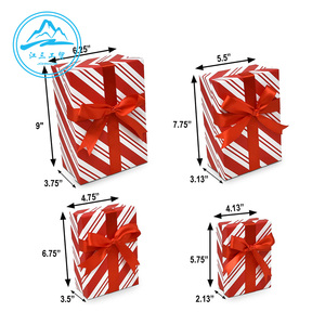 ชุดกล่องของขวัญของขวัญคริสต์มาสรูปหัวใจขนาดใหญ่กล่องใส่น้ำหอมเครื่องสำอางเทียนลิปสติกพร้อมริบบิ้นตามสั่ง - Product Image 2