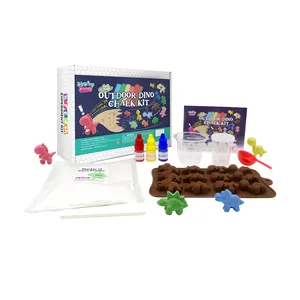 BIG BANG BEAUTY DIY Kit Sains kerajinan anak STEM kerajinan dinosaurus pembuat kapur mainan anak untuk anak laki-laki dan perempuan lebih dari 8 +
