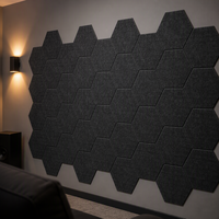 Panneaux acoustiques en feutre PET écologiques, insonorisants, 100% fibres de polyester pour hôtel et usage domestique