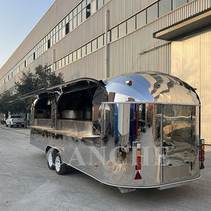 Camion de restauration mobile moderne en acier inoxydable pour pizzas, hot-dogs et glaces, avec équipement de cuisine complet, à vendre - Product Image 4