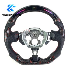 พวงมาลัยรถยนต์อัลคันทาร่าคาร์บอนไฟเบอร์ฟอร์จ สำหรับนิสสัน 370z 350z นิสโม แม็กซิมา จู๊ค พร้อมแป้นเปลี่ยนเกียร์ อินฟินิตี้ G37 QX70 Q60 - Product Image 2