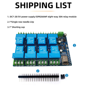 แผงวงจร DC 7-28V/5V แผงวงจรสำหรับ ESP-12F สัญญาณ WiFi โมดูลรีเลย์ไร้สายแบบ <span class=keywords><strong>ESP8266</strong></span> - Product Image 6