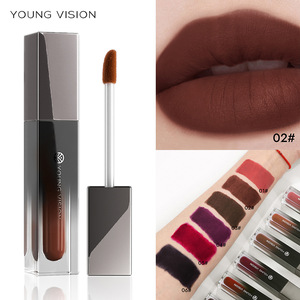 Vente chaude YOUNG VISION 6 couleurs imperméable à l'eau mat velours lèvre boue antiadhésif tasse multi-usages ombre à paupières Blush contour pour les lèvres - Product Image 3