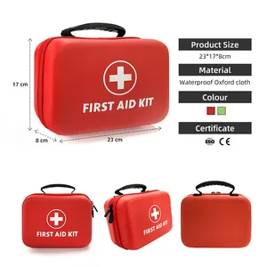 Casa di fabbrica piccola emergenza medica multi-funzione impermeabile eva borsa di sopravvivenza e comoda scatola kit di pronto soccorso con forniture
