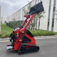 Mini-chargeuse compacte avec garantie d'un an, comprenant un compacteur à plaques, une scie à roche et une perceuse, pour les travaux d'ingénierie municipale