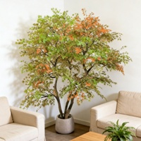 Plante Artificielle Réaliste : Petit Arbre d'Érable pour Balcon, Cour et Décoration de Bureau, Salle d'Exposition Extérieure