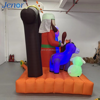 Décorations gonflables de Noël utilisées pour les fêtes de Nouvel An en intérieur et les publicités promotionnelles.
