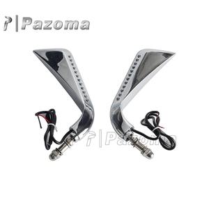 Rétroviseur latéral arrière de <span class=keywords><strong>moto</strong></span> avec feux de circulation LED pour Harley Cross Bones 2008-2009 pour Harley Dyna modèles 1984-2014 - Product Image 6