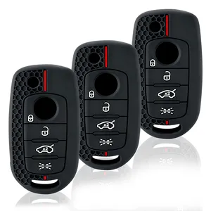Housse de protection en silicone pour clé <span class=keywords><strong>Fiat</strong></span> Cronos Egea 500X Toro <span class=keywords><strong>Tipo</strong></span>, <span class=keywords><strong>Dodge</strong></span> <span class=keywords><strong>Neon</strong></span>, porte-clés sans clé - Product Image 3