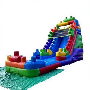 Toboggan aquatique gonflable en promotion – Toboggan aquatique et sec pour enfants et adultes, idéal pour les zones de jeux extérieures - Product Image 5