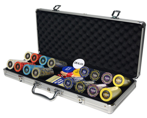 400 unids/set 14g juegos de fichas de póker <span class=keywords><strong>Casino</strong></span>, coloridas fichas de arcilla Texas Hold'em juegos de Chips + caja de Metal - Product Image 2