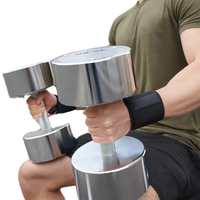 Ensemble d'haltères de haute qualité 2,5 kg-50 kg, haltères en acier chromé sans poids supplémentaires