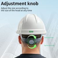Casque de sécurité MSA V-Gard 500 Casque de sécurité d'ingénierie Protection de la tête épaissie Chantier de construction Casque de sécurité industriel ABS MSA