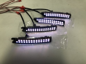 Dòng Chảy Loạt 2024 Mustang S650 RGB LED Chiếu Sáng 4Pcs Hút Khói Phía Trước Phía Sau Bên Đánh Dấu Đèn Mô Hình Sạc Điều Kiện Mới - Product Image 5