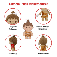 Peluche personnalisée mascotte d'entreprise, fabricant de peluches CE, poupée en peluche personnalisée 20 cm, peluches en gros