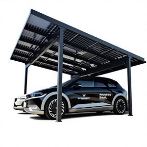 Auvent extérieur moderne, carport solaire, imperméable, en aluminium, fabrication OEM, abri de stationnement de <span class=keywords><strong>garage</strong></span>, conception personnalisée, <span class=keywords><strong>toit</strong></span> <span class=keywords><strong>plat</strong></span>, facile - Product Image 3