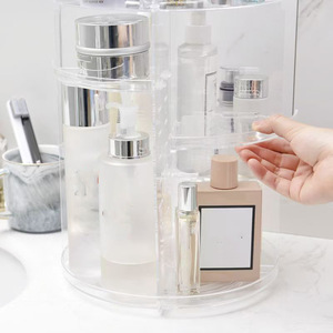 Transparent Rotating Cosmetic Storage Rack Multi Layer Desktop Organizer For <b>Makeup</b> Skincare Products - Product Image 4