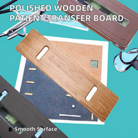 Planche de transfert artisanale en bois de caoutchouc poli, style art populaire, couleur et taille personnalisables pour fauteuil roulant, lit, bain et toilettes