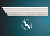 Moulures de corniche modernes en polyuréthane sculptées, anti-décoloration, flexibles, légères pour la décoration intérieure de villégiature