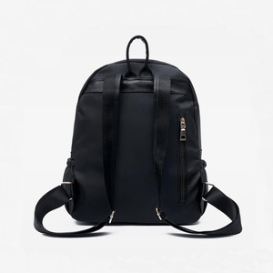 La flor de las mujeres bolsas para la escuela adolescente chicas diseñador de las mujeres, mochila mujer viajar en negro - Product Image 2