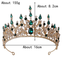 Diadèmes et Couronnes de Mariée Personnalisés de Luxe en Strass, Diadèmes de Reine en Cristal pour Mariage, Accessoires de Cheveux en Alliage Plaqué Or pour Concours de Beauté