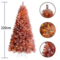 1,2 m-3 m neuer rosa künstlicher kunden spezifischer PET-Weihnachtsbaum-Weihnachts baum mit LED für Haupt weihnachts fest dekor