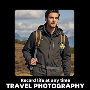 Cámara de Acción Deportiva Q7 Creative Football, Cámara HD Portátil Recargable para Viajes al Aire Libre, Mini Cámara Gran Angular con Llavero Magnético, Regalo - Product Image 3