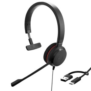 Auriculares con Cable USB <span class=keywords><strong>Jabra</strong></span> Evolve <span class=keywords><strong>20</strong></span> Mono UC, Reducción de Ruido Pasiva, con Controlador para PC, Zoom, Reuniones Web - Product Image 3