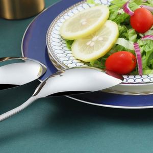 304 Stainless Steel Elegant Serving Service Leakage Buffet Thickened Public Large Rice Spoon - Product Image 4
