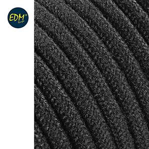 Câble tubulaire H03VV-F 2 x 0,75 mm noir, 5 m, idéal pour les connexions électriques et l'extension de courant en - Product Image 1