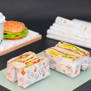 Papel de Envolver para Alimentos Personalizado, Resistente a la Grasa y al Aceite, para Hamburguesas, Sándwiches, Barbacoa, Galletas, con Recubrimiento de PE - Product Image 2