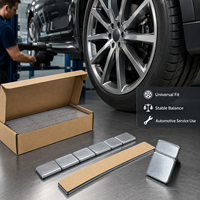 Poids d'équilibrage adhésifs 5g 10g à coller sur jantes avec support en papier kraft pour jantes en alliage de voiture, outil manuel, taille universelle