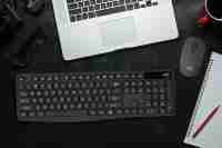 Tam boyutlu çok fonksiyonlu ergonomik Set teclado y fare 2.4GHz sessiz USB kablosuz klavye ve fare Combo