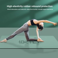 Tapis de yoga en caoutchouc naturel PU, directement de l'usine, absorbant la transpiration, antidérapant sur surfaces sèches et humides, tapis de fitness de qualité supérieure, Pilates à domicile