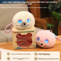 Peluche transfrontalière Lion de mer intelligent à l'IA, rembourrage en coton PP, taille 10 cm, pour les 14 ans et plus, compagnon de conversation, cadeau éducatif précoce