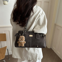 Sac à main rétro transfrontalier pour femme, élégant, grande capacité, avec fermeture éclair, sac à bandoulière décontracté, sac sous le bras