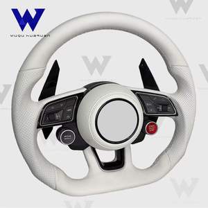 Volant <span class=keywords><strong>sport</strong></span> en cuir Nappa semi-perforé personnalisé pour <span class=keywords><strong>Audi</strong></span>, compatible avec <span class=keywords><strong>A1</strong></span> A3 A4 A5 A6 Q6 Q7 - Product Image 2