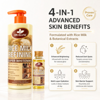 Lotion Corporelle Super Éclaircissante Dr Gluta aux Extraits de Riz Premium, Hydratation Intense, Unification du Teint, Usage Quotidien