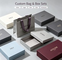 Ensemble d'emballage cadeau personnalisé écologique réutilisable et biodégradable avec fermeture magnétique et impression quadricolore