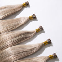 Extensions de cheveux pré-collées à pointe K doublement étirées, extensions de cheveux à pointe en kératine d'Italie, 100% cheveux humains Remy européens