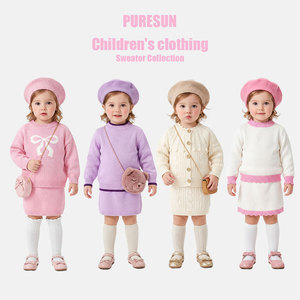 Puresun, 10 <span class=keywords><strong>ans</strong></span> d'expérience, pulls en tricot doux de haute qualité, col rond, manches longues, chauds pour l'hiver, pulls pour filles - Product Image 3