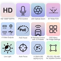 Kit de production vidéo ultime en direct-Caméra PTZ NDI Zoom 20x et contrôleur de clavier Joystick 4D pour les événements de streaming d'église