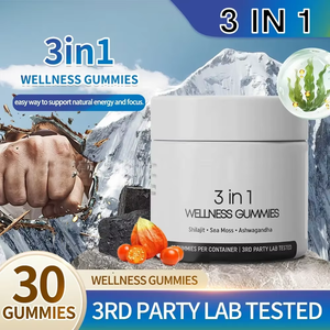 Gummies de Shilajit 3-en-1 testées en <span class=keywords><strong>laboratoire</strong></span>, 30 unités, OEM ODM, complément bien-être à base d'algues marines et d'Ashwagandha - Product Image 5