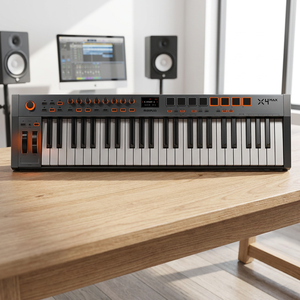 Teclado Controlador MIDI Profesional Midiplus X4 MAX de 49 Teclas Semipesadas con Pantalla OLED <span class=keywords><strong>para</strong></span> Producción Musical en Estudio - Product Image 1