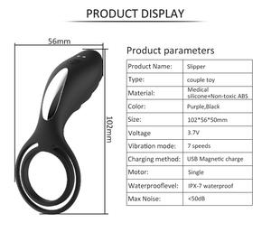 Ypm Seksspeeltje Vibrerende Haan Ring Erectie Ondersteuning Koppels Plezier Verbeteren Clit Stimuleren <span class=keywords><strong>Penis</strong></span> Ring Vibrator - Product Image 6
