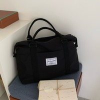 Sac de voyage à roulettes grande capacité en nylon avec fermeture éclair, idéal pour les courts séjours – Nouvelle arrivée, compatible chariot, sac de sport cabine