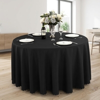 Nappe Ronde en Polyester de 120 Pouces Prête à l'Expédition en Gros, Qualité Commerciale, Infroissable, pour Location d'Événements et Restauration