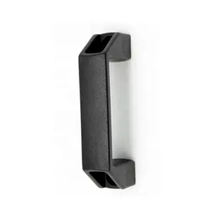 Poignée de traction industrielle Poignée carrée en nylon en plastique renforcée150mm Poignée de porte d'armoire électrique noire